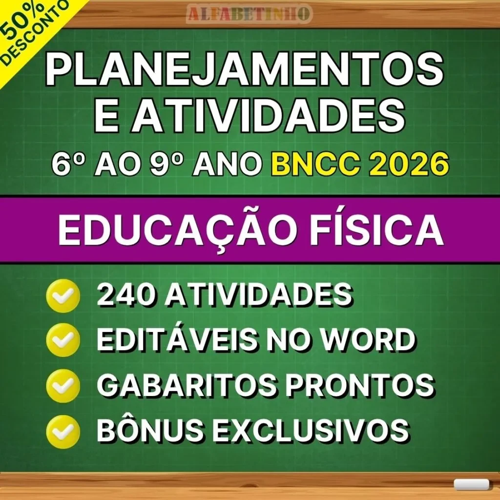 Plano de Aula de Educação Física - 6º ao 9º ano