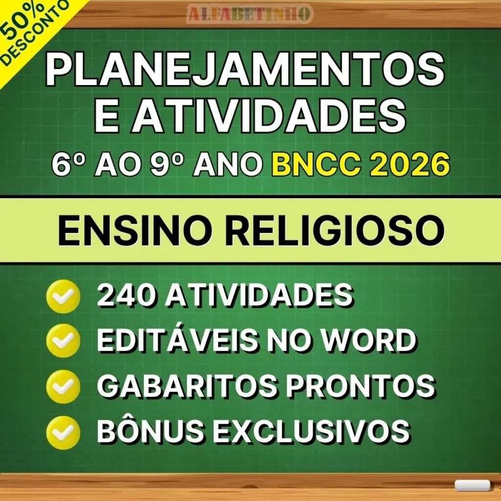 Plano de Aula de Ensino Religioso - 6º ao 9º ano